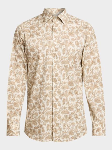 Etro Men's Cotton-Stretch Paisley Sport Shirt