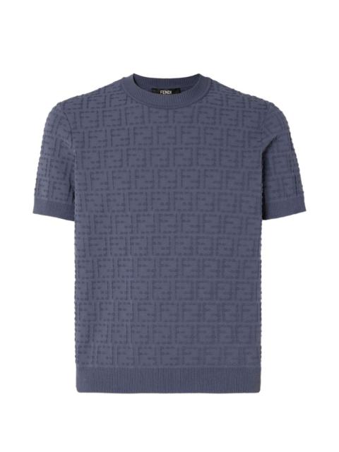 FENDI embossed crew-neck T-shirt