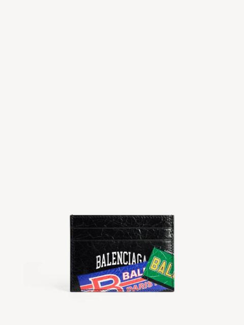 BALENCIAGA Men's Cash Card Holder in Black/multicolor