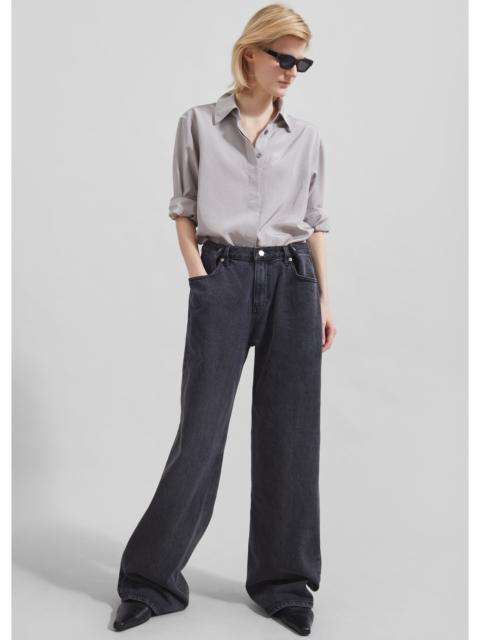 The Frankie Shop Hayla Denim Pants - Grey Wash
