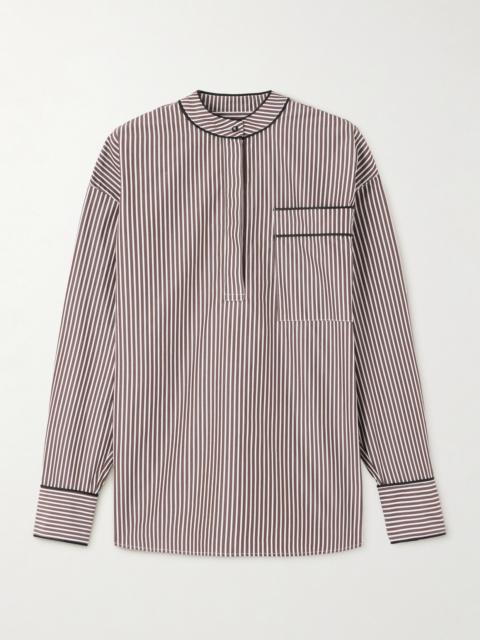 Loulou de Saison Verna Striped Cotton-poplin Shirt