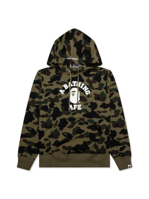 1ST CAMO COLLEGE PULLOVER HOODIE - GREEN