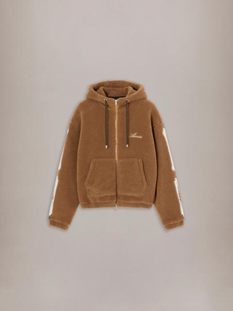 AMIRI BONES FLEECE ZIP HOODIE