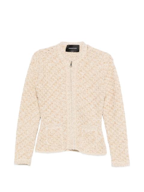 FABIANA FILIPPI zip-up fitted jacket
