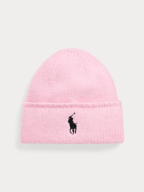 Polo Ralph Lauren Pink Pony Merino Wool Beanie
