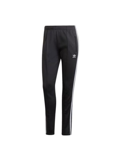 adidas (WMNS) adidas originals Sst Pants Pb Slim Fit Athletics Training Sports Pants Black GD2361