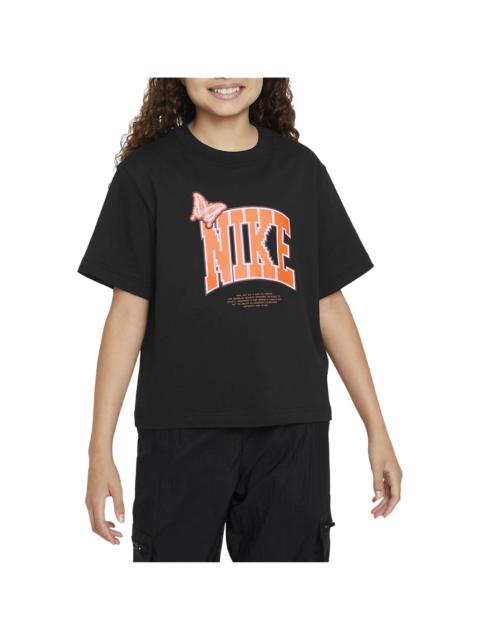 Nike Sportswear Boxy T-shirt GS "Navy" FD5371 010