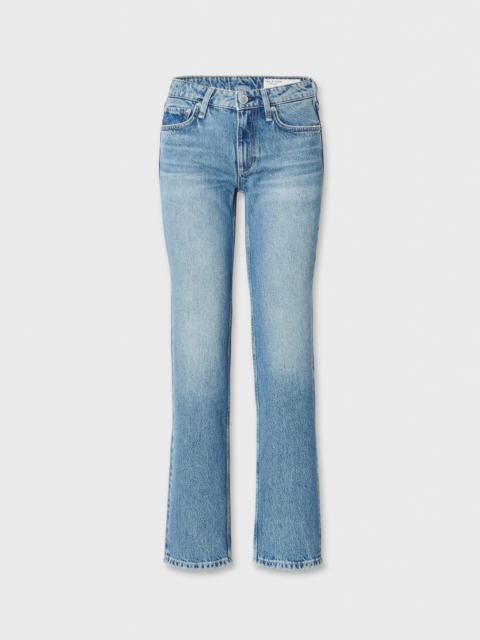 rag & bone Harlow Straight Jean Low-Rise in Rigid Denim