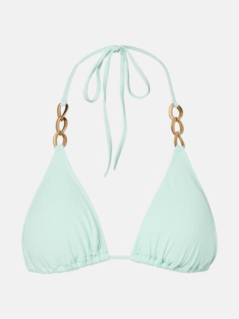 MELISSA ODABASH Chain-detail bikini top