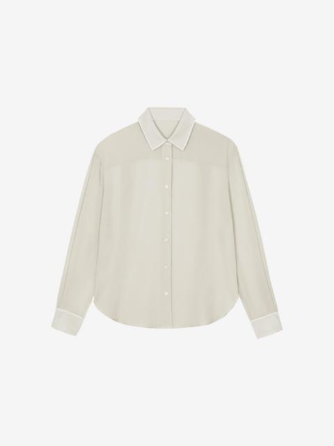 The Frankie Shop Peri Georgette Shirt - Cement