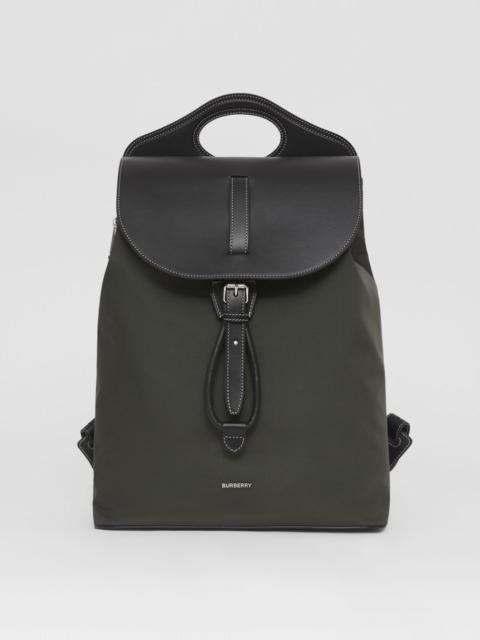 Burberry Nylon and Leather Pocket Backpack