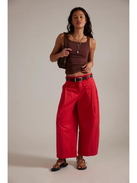 FREE PEOPLE Silverlake Wide-Leg Chino Trousers