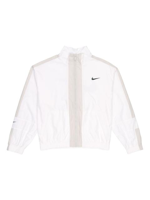 (WMNS) Nike Sportswear Repel Contrasting Colors Loose Woven Jacket Autumn White CZ8801-100
