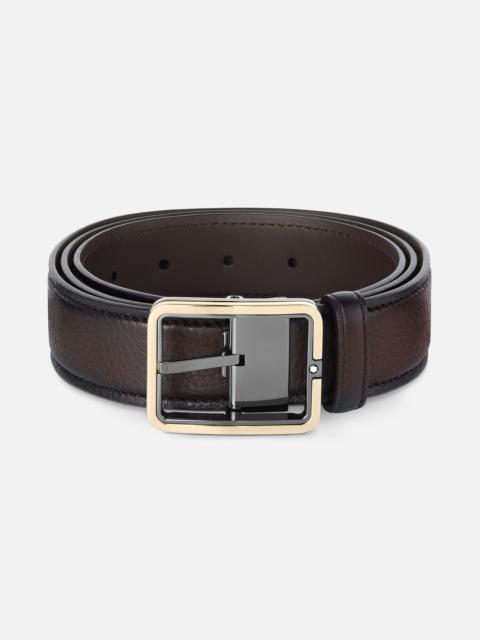 Brown 35 mm leather belt