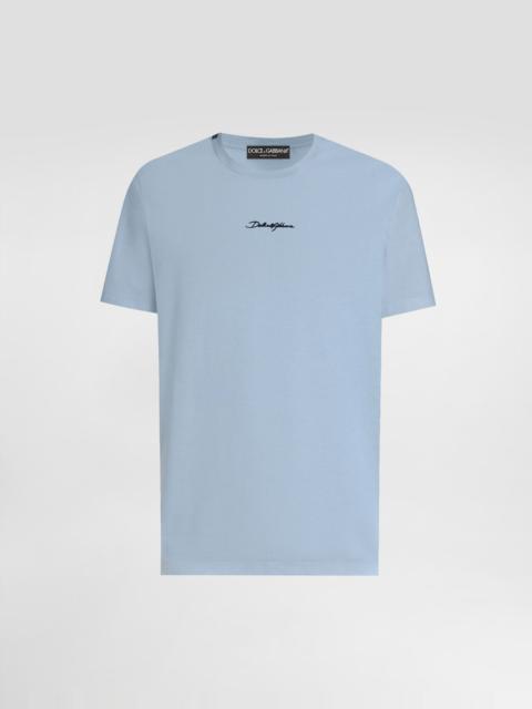 Dolce & Gabbana Cotton t-shirt with embroidered patch