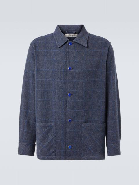 God’s True Cashmere Checked cashmere overshirt