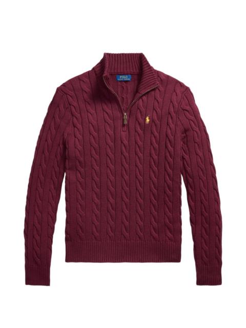 Polo Ralph Lauren cable-knit quarter-zip sweater