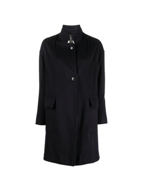 Mackintosh single-breasted wool coat