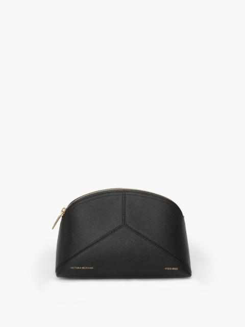 Victoria Beckham Victoria Large Travel Pouch In Black Leather