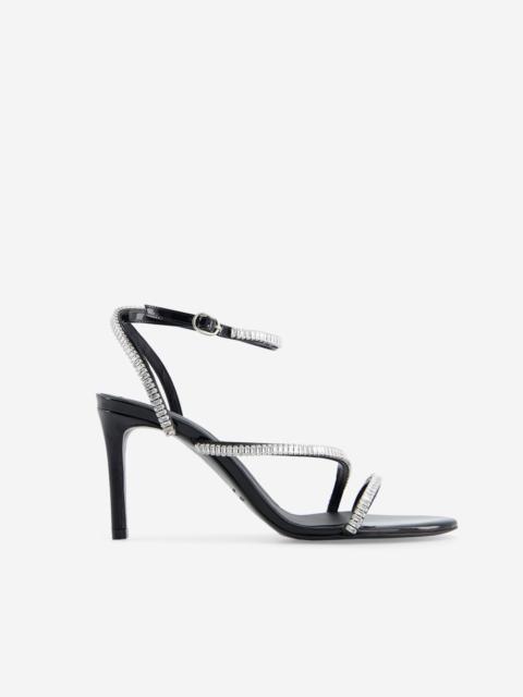The Kooples HEELED SANDALS WITH BLACK RHINESTONES