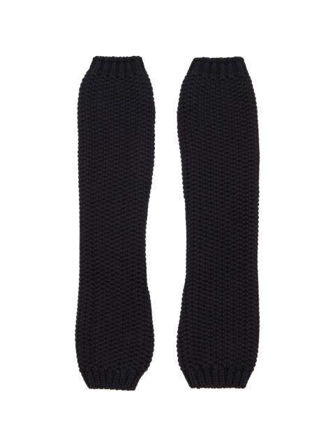 YMC Black Fingerless Gloves