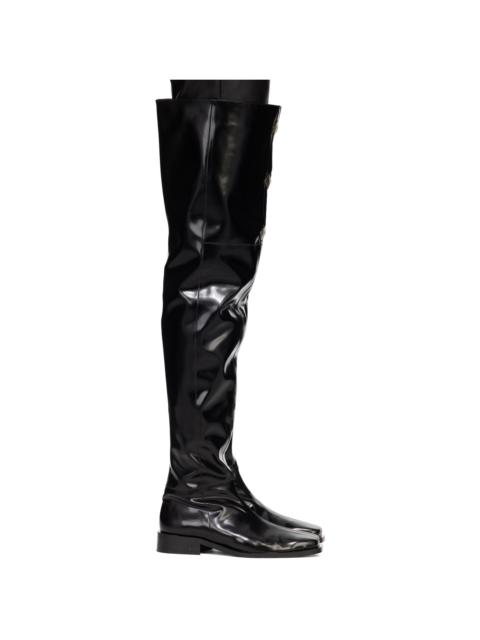 Black Yahir Over-The-Knee Boots