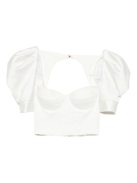 ELISABETTA FRANCHI crêpe satin top