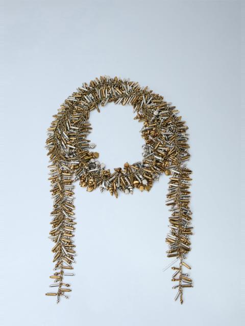 Dries Van Noten Metallic Beaded Necklace