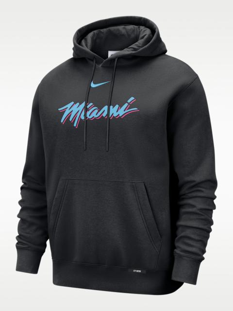Nike Miami Heat City Edition Men's Nike Basketball Club Pull-Over Hoodie