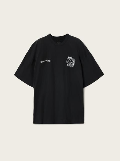 ALLSAINTS CALLER OVERSIZED SHORT SLEEVE GRAPHIC T-SHIRT
