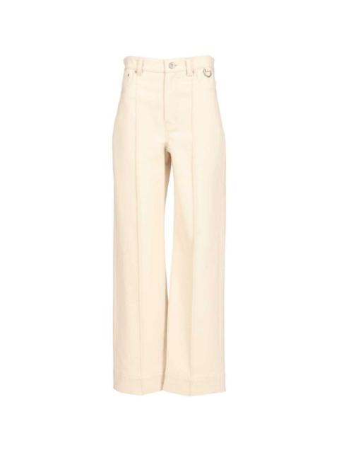 DURAZZI MILANO panelled wide-leg jeans