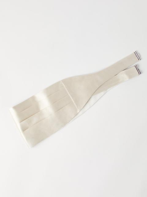 Brunello Cucinelli Silk and cotton satin cummerbund