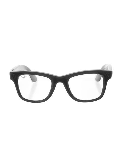 Ray-Ban Meta Wayfarer Sunglasses - Shiny Black Clear