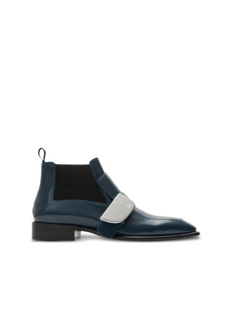 Shield leather Chelsea boots