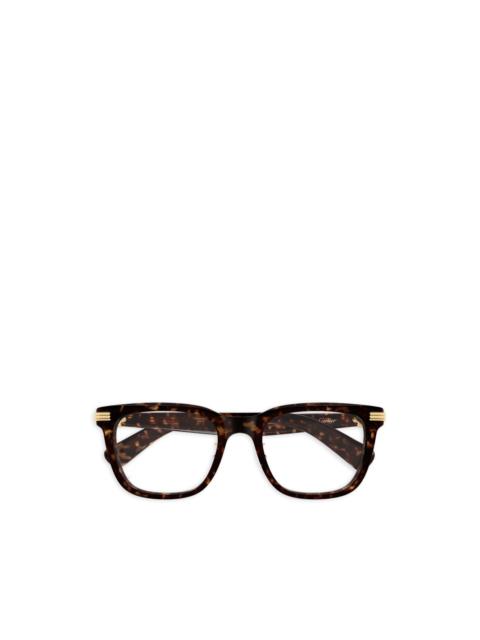 Cartier tortoiseshell-detail glasses