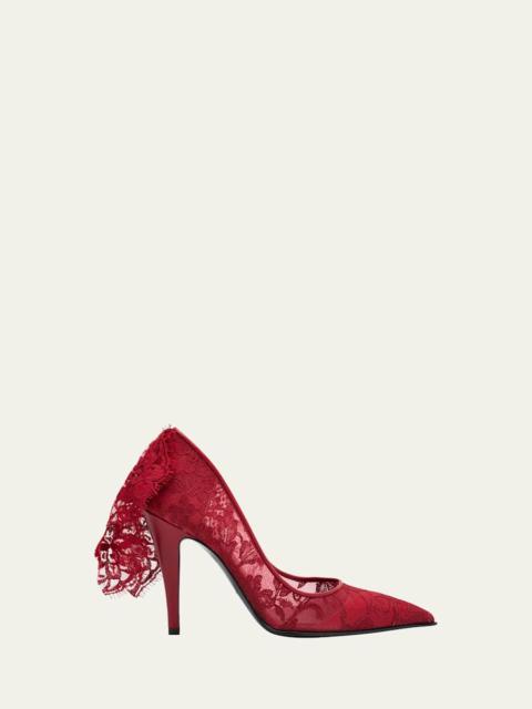 Alexander McQueen Floral Lace Pumps
