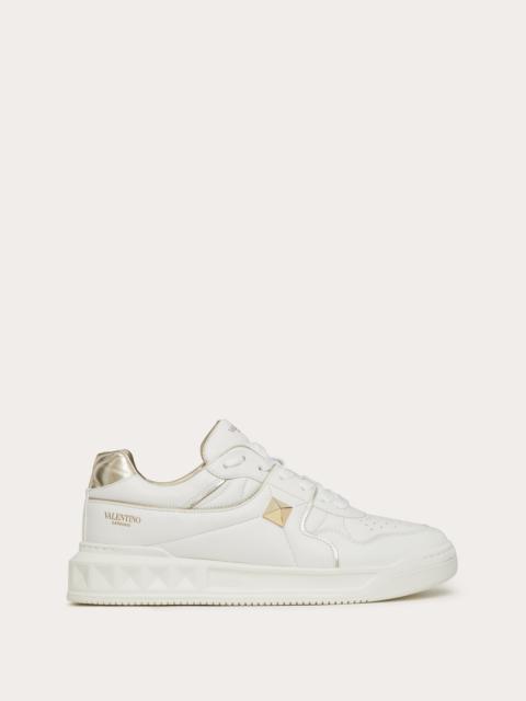 Valentino ONE STUD LOW-TOP SNEAKER IN NAPPA LEATHER