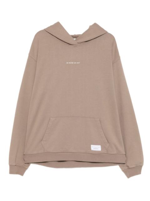 ih nom uh nit silicone logo hoodie