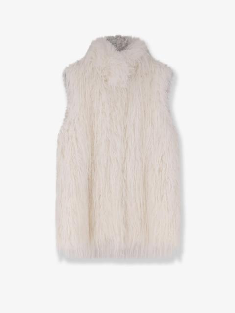 PINKO Neva Faux Fur Sleeveless Jacket