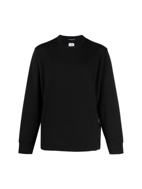 cargo-pocket stretch-cotton sweatshirt