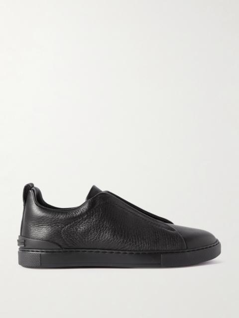 ZEGNA Triple Stitch™ Full-Grain Deerskin Slip-On Sneakers