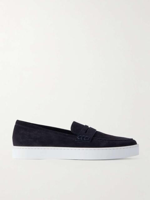 Manolo Blahnik Ellis Suede Penny Loafers