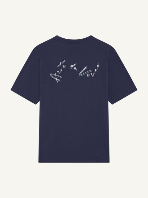 FRESCOBOL CARIOCA DINIS EMBROIDERED COTTON T-SHIRT