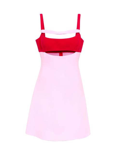 GIAMBATTISTA VALLI Cutout crêpe minidress