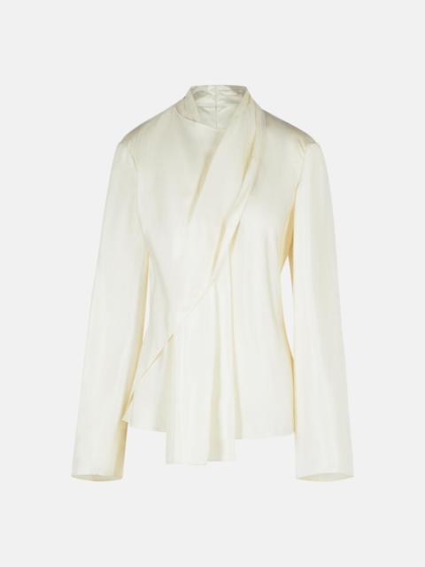 'FOULARD' WHITE SILK SHIRT