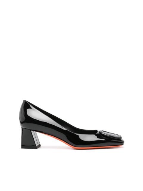 Santoni 50mm leather pumps