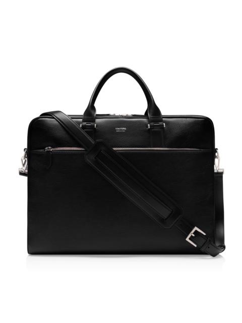 TOM FORD GRAIN LEATHER SLIM BRIEFCASE