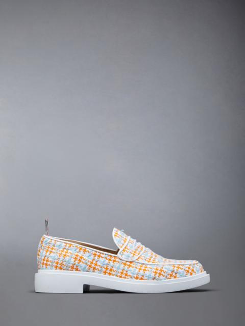 Thom Browne Check Summer Tweed Classic Penny Loafer