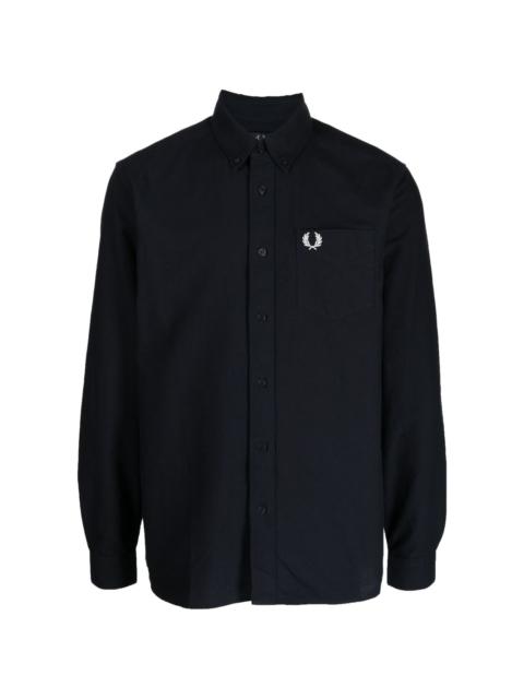 Fred Perry Oxford logo-embroidered cotton shirt