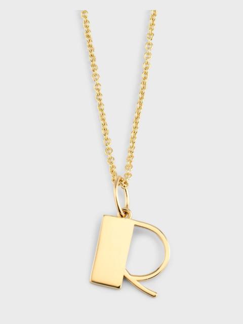 SYDNEY EVAN 14K Pure Block Initial Necklace
